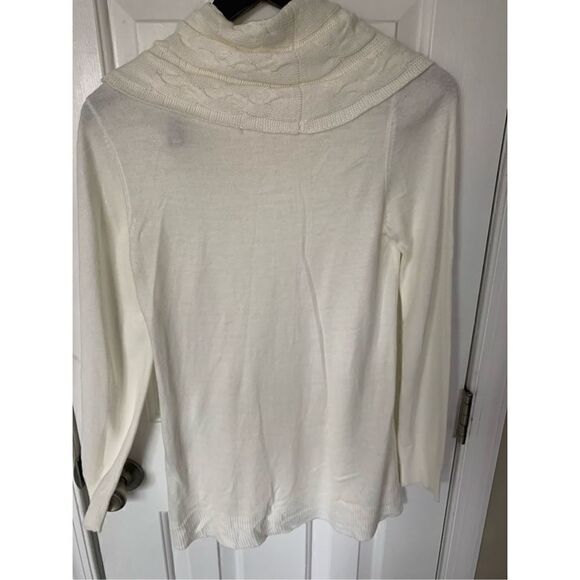 Evan picone white sweater size small - Picture 3 of 5